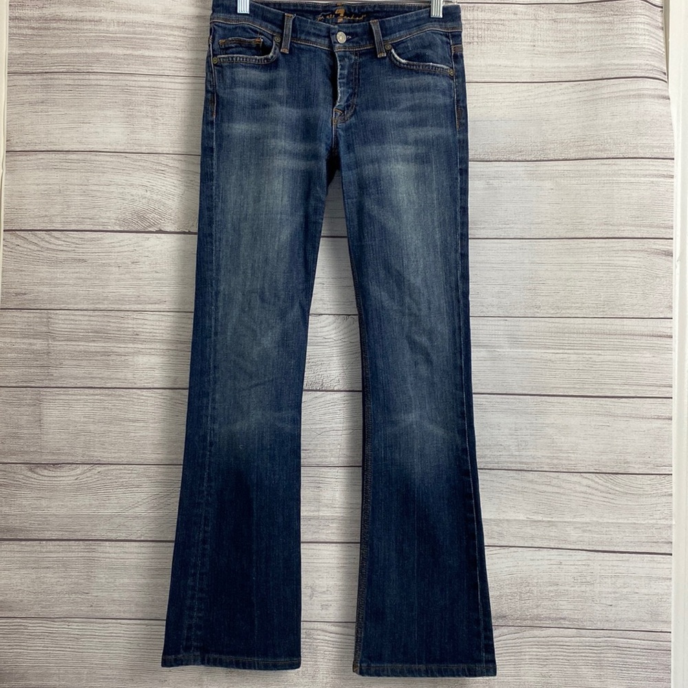 Seven For All Mankind Flynt Bootcut  Blue Jeans - Size: 27 - US Misses Size: 4